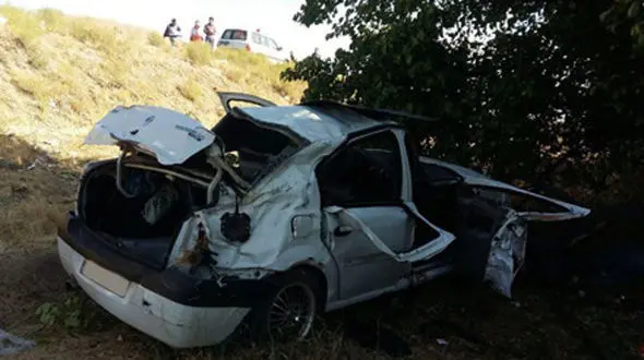 2 کشته در  واژگونی ال 90  +عکس 