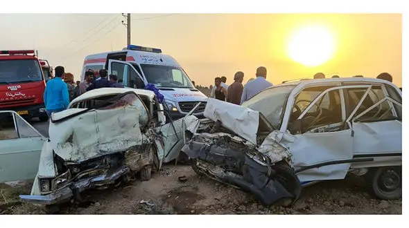 تصادف مرگبار 2 خودرو در جاده ورامین 