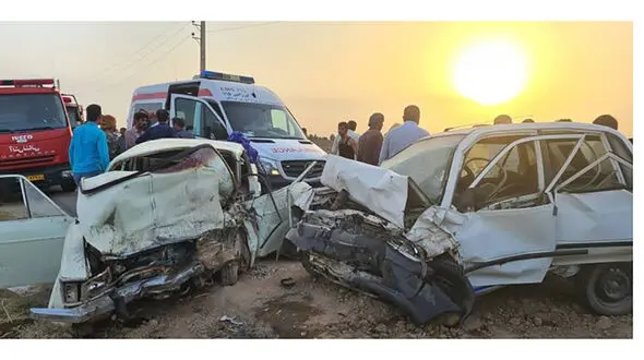 تصادف مرگبار 2 خودرو در جاده ورامین 
