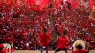 عجیب ترین مراسم شادی هواداران فوتبال در مراکش + فیلم