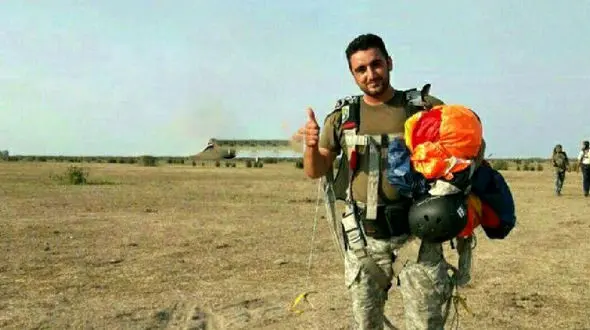 سقوط مامور چترباز پلیس از ارتفاع 2000 متر در کیاشهر / چتر باز نشد! + عکس