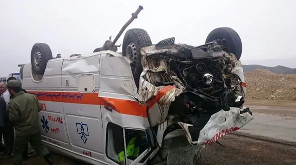 تصادف آمبولانس خصوصی در یزد / یک کشته و سه مصدوم بر جا گذاشت 