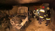 آتش سوزی در تعمیرگاه خودروهای سواری در اصفهان