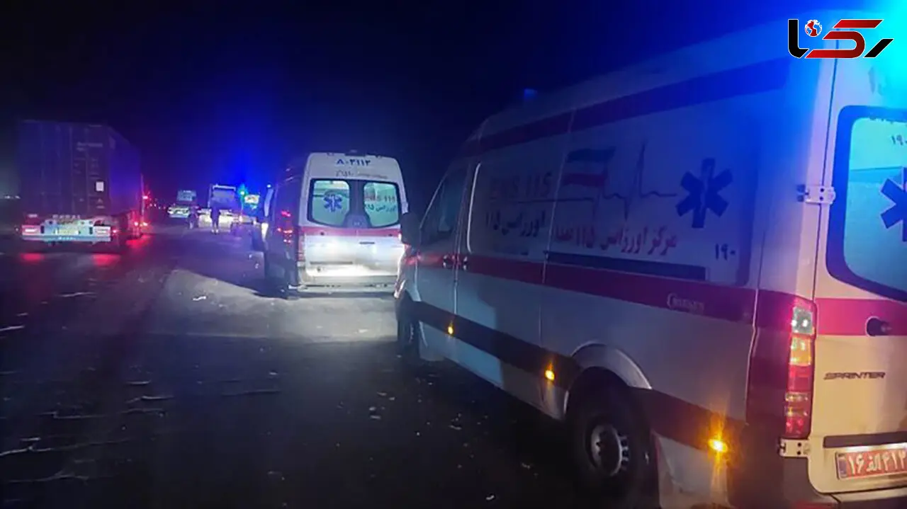 تصادف شدید در بزرگراه کردستان تهران / 3 کشته و 17 زخمی