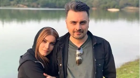 جدیدترین عکس عاشقانه متین ستوده و همسرش