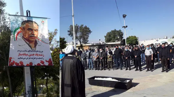 تشییع پیکر دومین شهید مدافع سلامت در قزوین + تصاویر