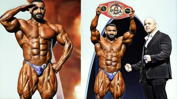 آواز خوانی عجیب قهرمان بدنسازی جهان / هنرنمایی به سبک هادی چوپان!