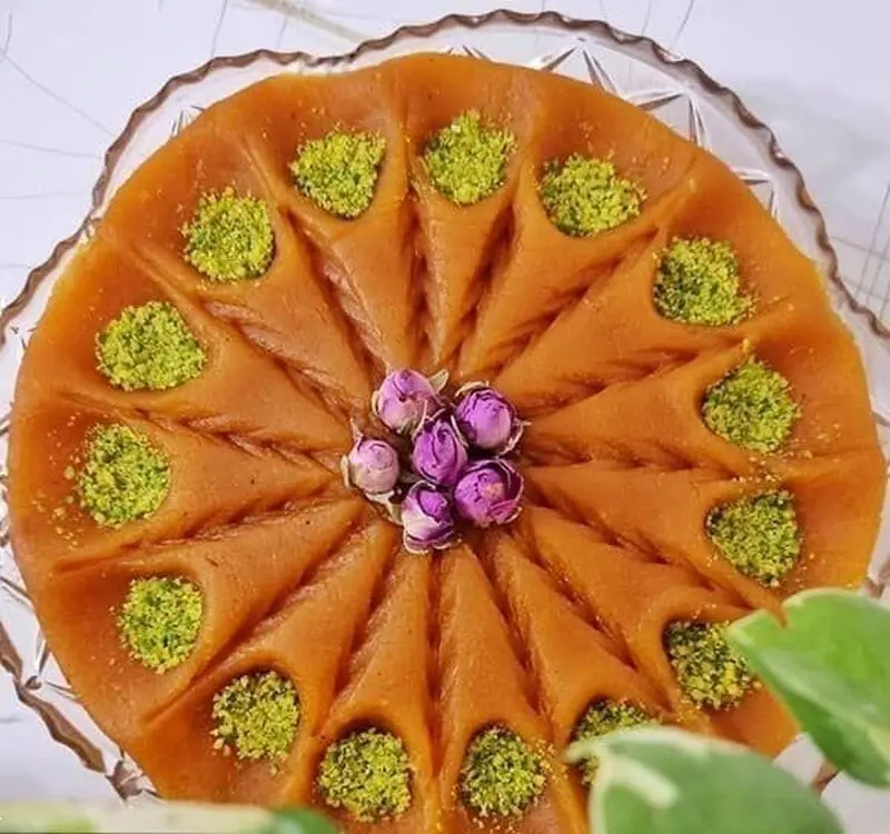 تزئین حلوا برای ماه رمضان