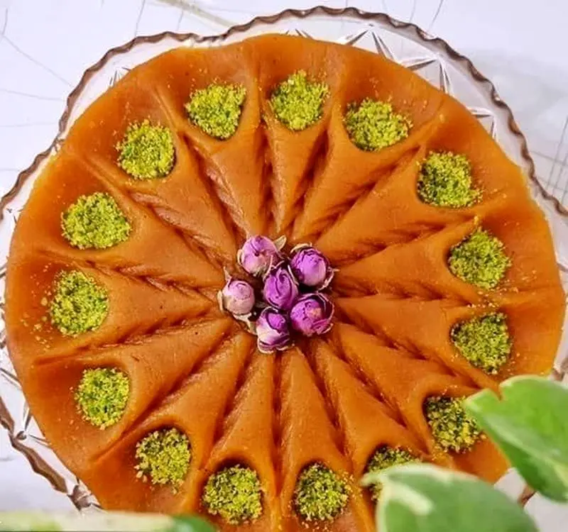 تزئین حلوا برای ماه رمضان