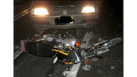 تصادف مرگبار پژو با موتورسیکلت در بندرلنگه