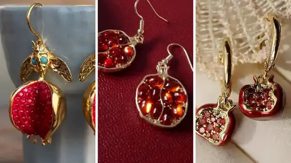 با این گوشواره های انار به استقبال پاییز بروید!