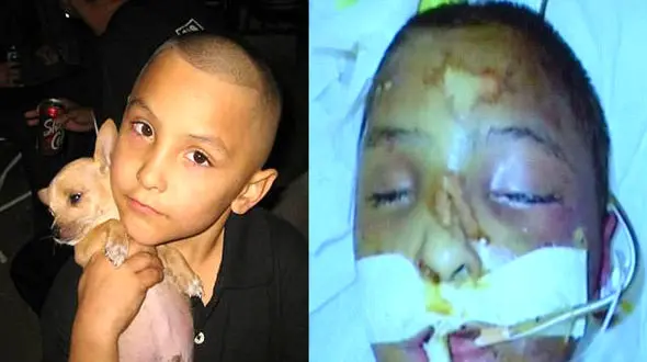 زجرکش کردن کودک 8 ساله توسط پدرناتنی!+فیلم و عکس تلخ