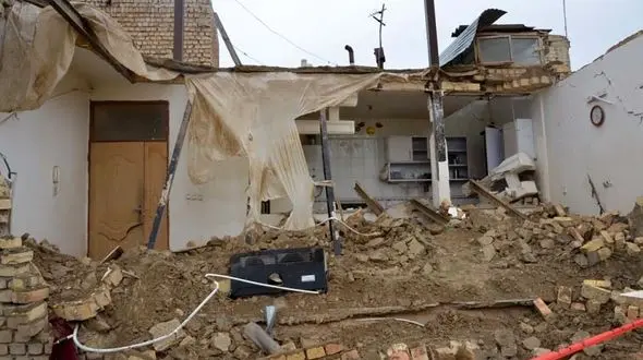 نشت گاز و انفجار ساختمان مسکونی در خمین + عکس