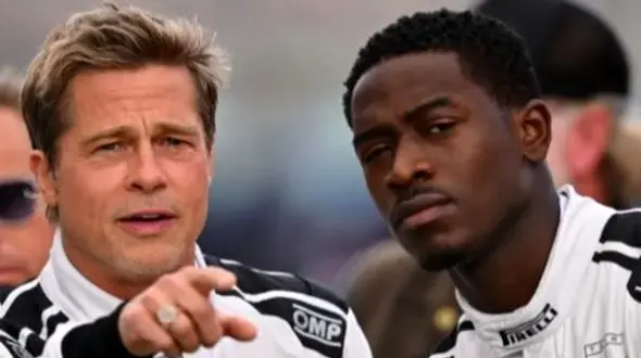 برد پیت پشت فرمان فرمول یک + فیلم و عکس