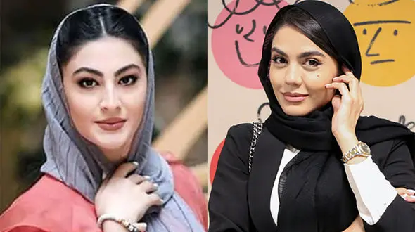 عکس زیبا از آزاده زارعی و مریم مومن بازیگران آوای باران و بانوی عمارت !