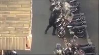 واکنش پلیس به فیلم پخش شده از ماموران یگان ویژه در حال تخریب موتورسیکلت ها