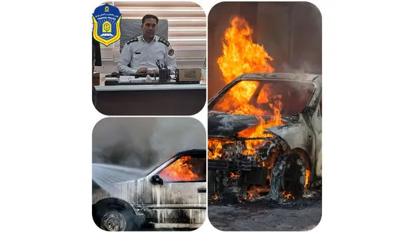 واژگونی مرگبار پژو در جاده زاهدان / 4 نفر زنده زنده در آتش خودرو سوختند + عکس و جزییات