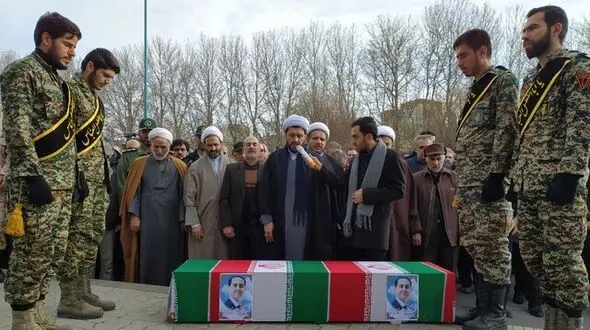 تشییع باشکوه شهید ملایری سانحه سقوط هواپیمایی اوکراینی+ تصاویر