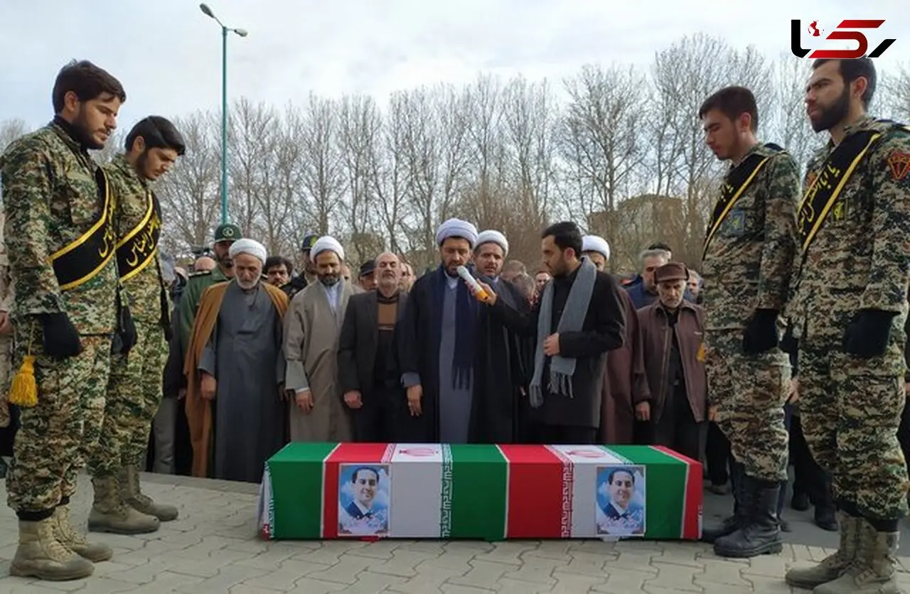 تشییع باشکوه شهید ملایری سانحه سقوط هواپیمایی اوکراینی+ تصاویر