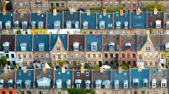 رازهای محله سیب‌ زمینی کپنهاگ: کاوش نمای هوایی از تلاقی تاریخ و طرح‌ های هندسی