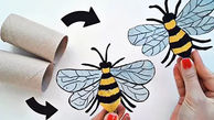 طرز ساخت گیره لباس به شکل زنبور عسل + فیلم