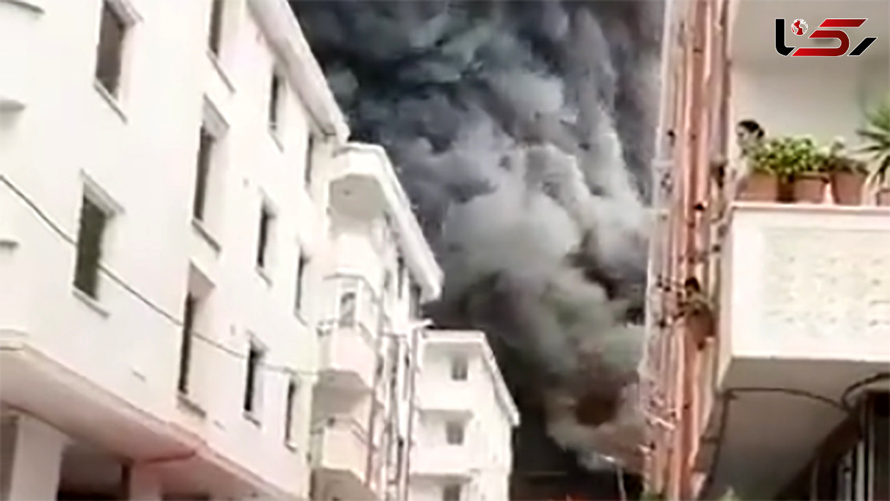 آتش‌سوزی بزرگ در استانبول + فیلم 