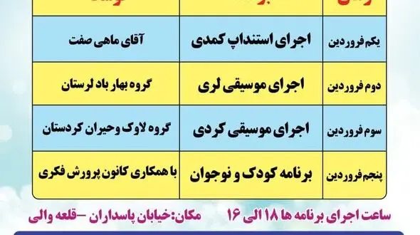 اجرای ویژه برنامه های فرهنگی نوروز ۱۴۰۲ در قالب نوروزگاه