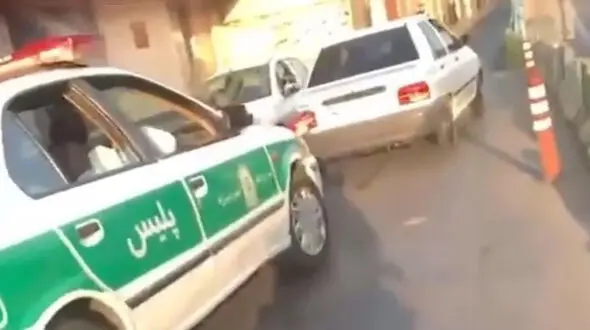 دختر رزمی کار تهرانی راننده شیطان صفت پراید را ادب کرد ! 