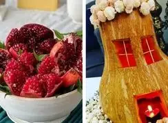 تزئین شب یلدای شیک و خاص برای عروس با ایده‌ های جدید