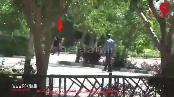 دستگیری زنی با مانتوی قرمز در حرم امام / + فیلم انفجار انتحاری و ... 16+