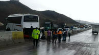 عکس از تصادف هولناک اتوبوس با گاردریل در سمنان /صبح امروز رخ داد