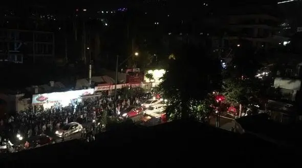 انفجار در شمال تهران / سه نفر میان شعله های آتش مصدوم شدند / فریادهای زنی برای کمک + فیلم 