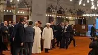 بازدید پاپ لئو از مسجد زیبای سلطان احمد در استانبول + فیلم و تصاویر