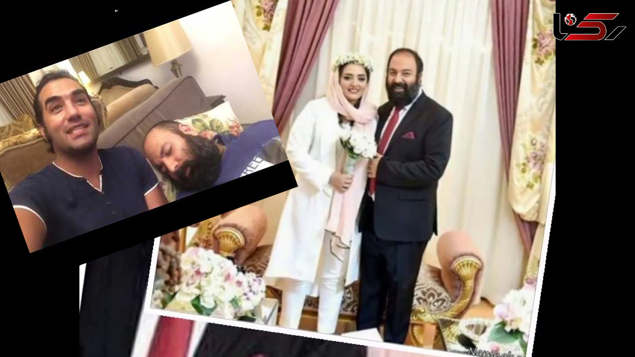 تازه عروس سینمای ایران در خواب ریش های شوهرش را به کمک رضا یزدانی زد+ فیلم
