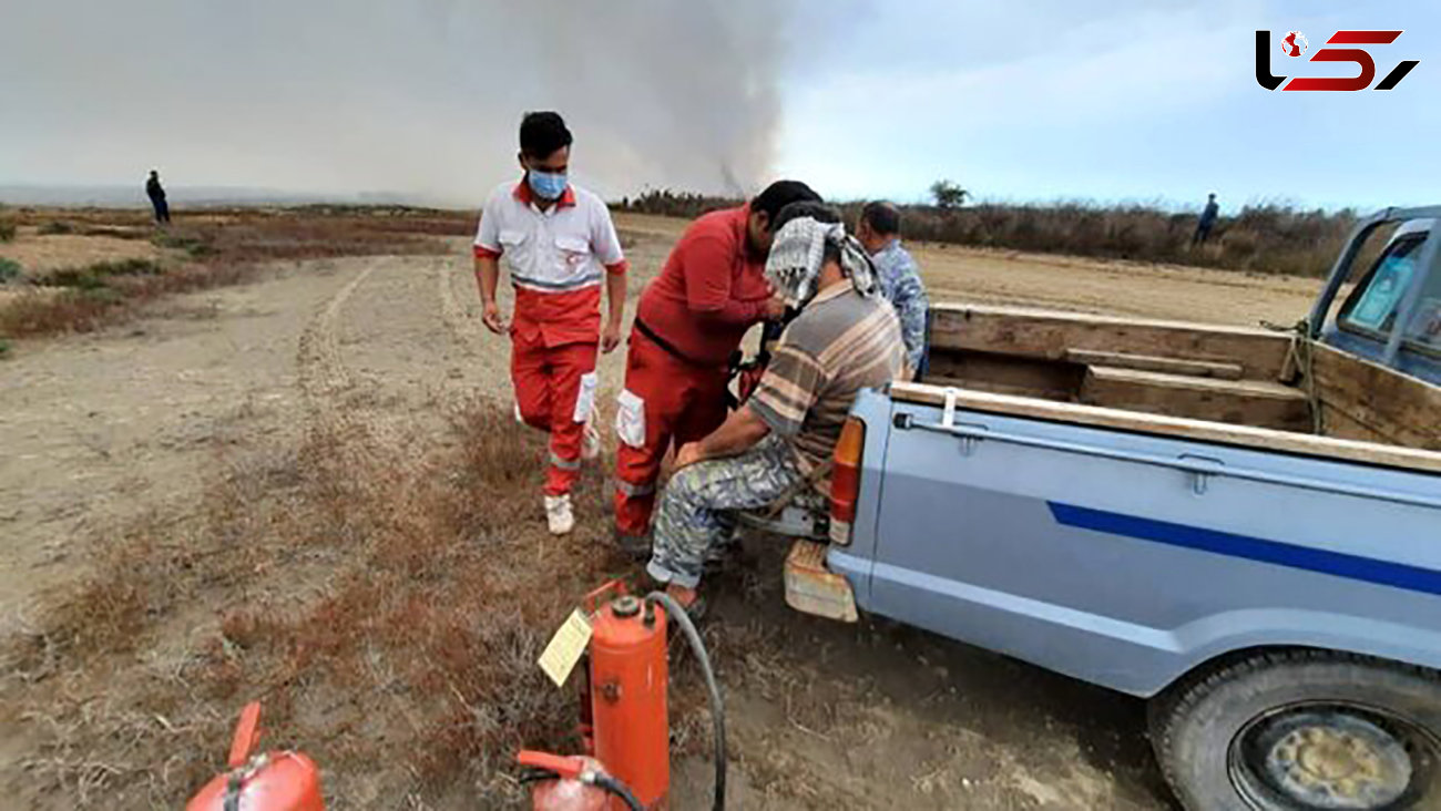 ۱۲ نفر در عملیات اطفاء حریق جزیره آشوراده مصدوم شدند