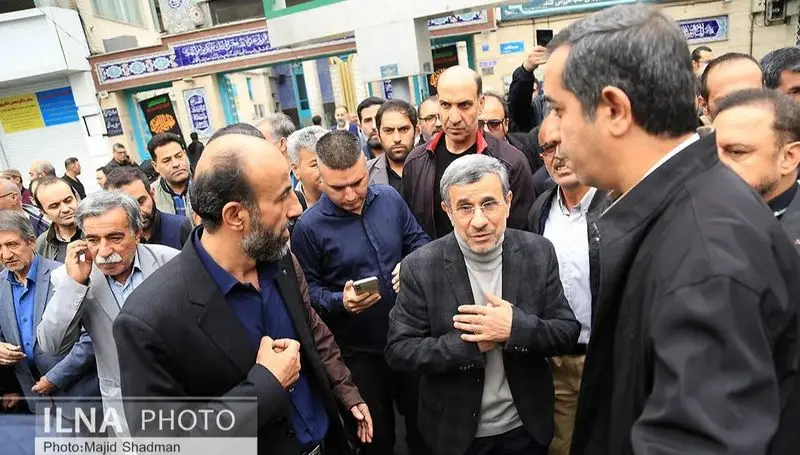 تشیع جنازه خواهر احمدی نژاد 