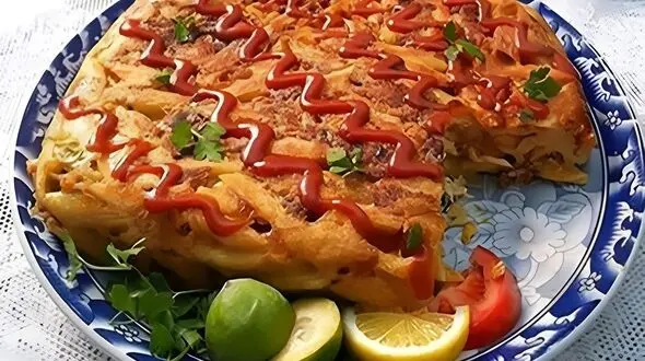 طرز تهیه کوکو پاستا با مرغ و پنیر؛ خوشمزه، متفاوت و مجلسی