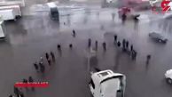 دختر تبریزی تریلی را با طناب کشید! / او رکورد گینس را زد! + فیلم لحظه 