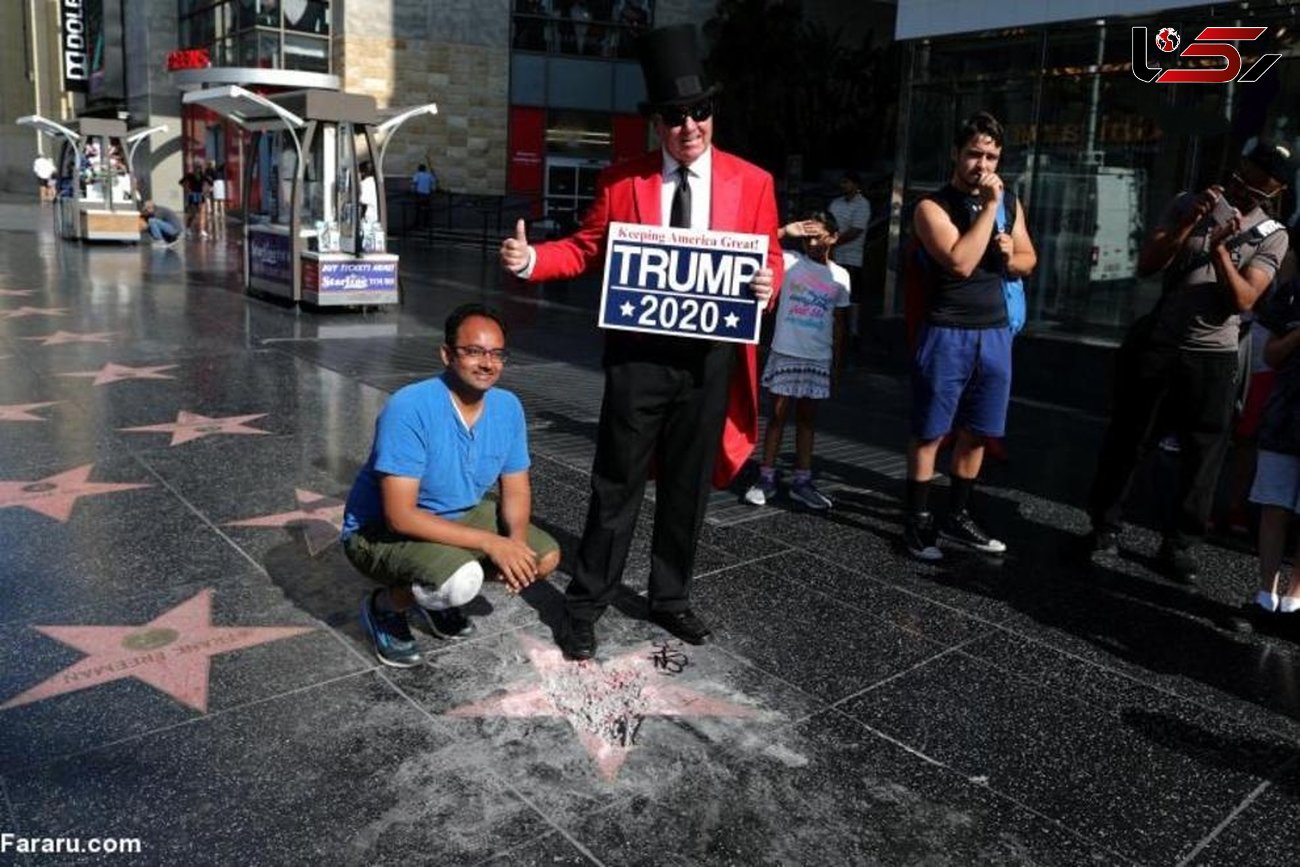 درگیری میان طرفداران و مخالفان ترامپ در لس آنجلس