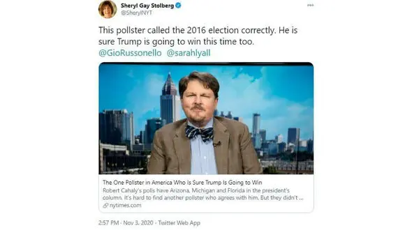 نیویورک تایمز: ترامپ پیروز می‌شود 