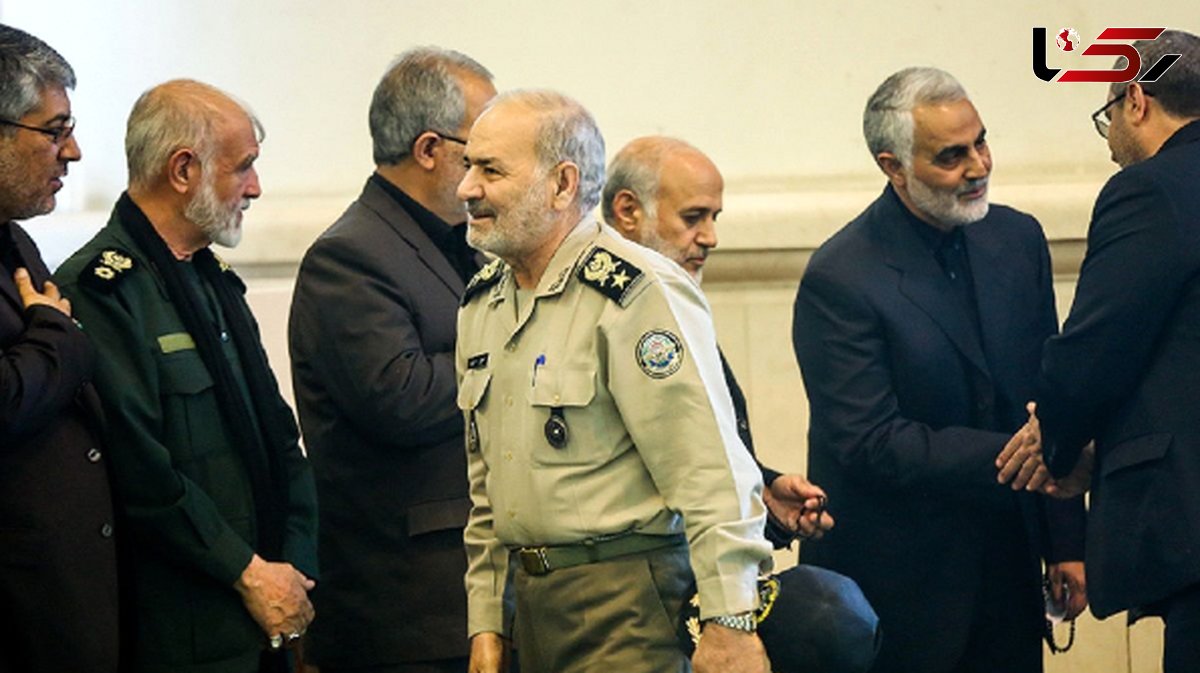 عکس؛ سفر در زمان؛ «واعظی، محسن رضایی، سرلشکر سلامی و سردار سلیمانی» در یک مراسم ختم؛ دهه 90