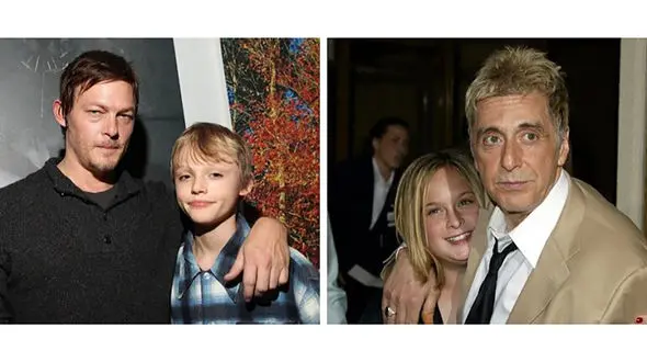 ۱۰ پدر سلبریتی که فرزندان خود را به تنهایی بزرگ کردند + عکس  بچه های بانمک