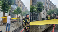 آتش یک انبار در خیابان لاله زار تهران + فیلم و جزییات