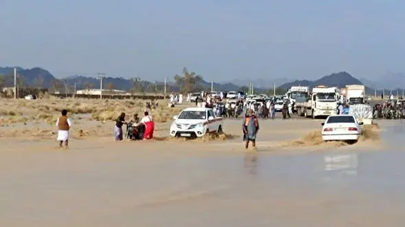 ۱۱ مصدوم در سیل و آبگرفتگی شهرستان سراوان