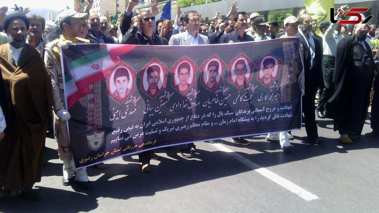 مراسم تشییع 6 شهید مرزبانی میرجاوه در مشهد با حضور رییس پلیس کشور + تصاویر 
