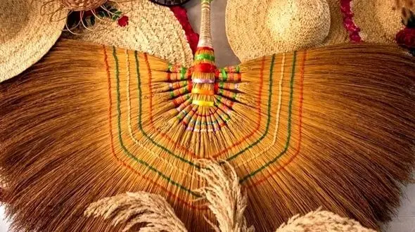 نگاه تصویری به هنر جاروبافی سنتی در مازندران