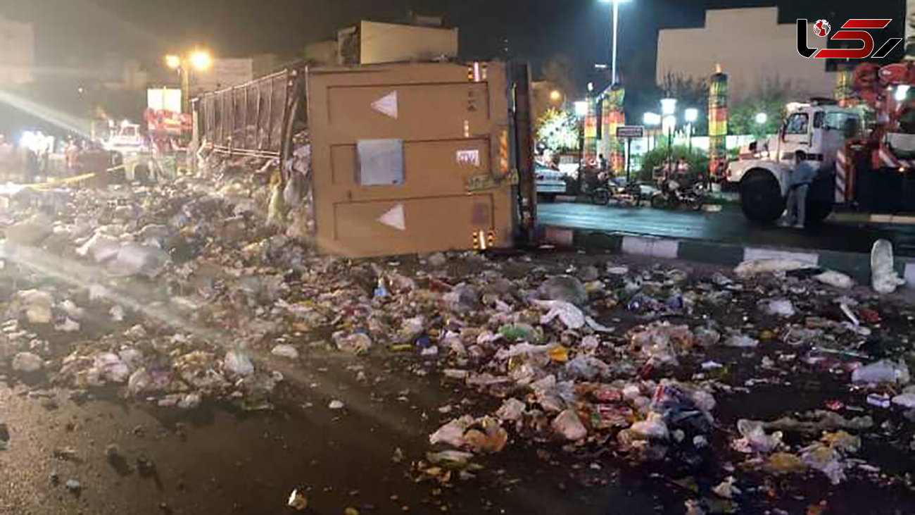 وسط میدان هفت تیر ناگهان پر از آشغال بد بو شد + عکس های یک حادثه 