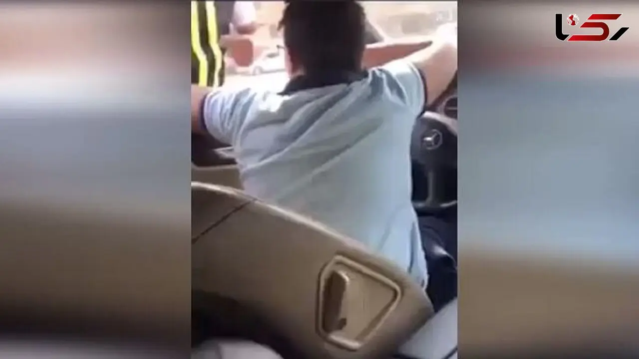 فیلم لحظه زیر گرفتن پلیس توسط راننده نوجوان ماشین لاکچری