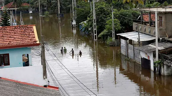 ۳ کشته بر اثر بلایای ناشی از باران در سریلانکا