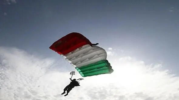 سقوط دلخراش چترباز در جواهرده رامسر